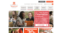 Desktop Screenshot of faculty.wvwc.edu